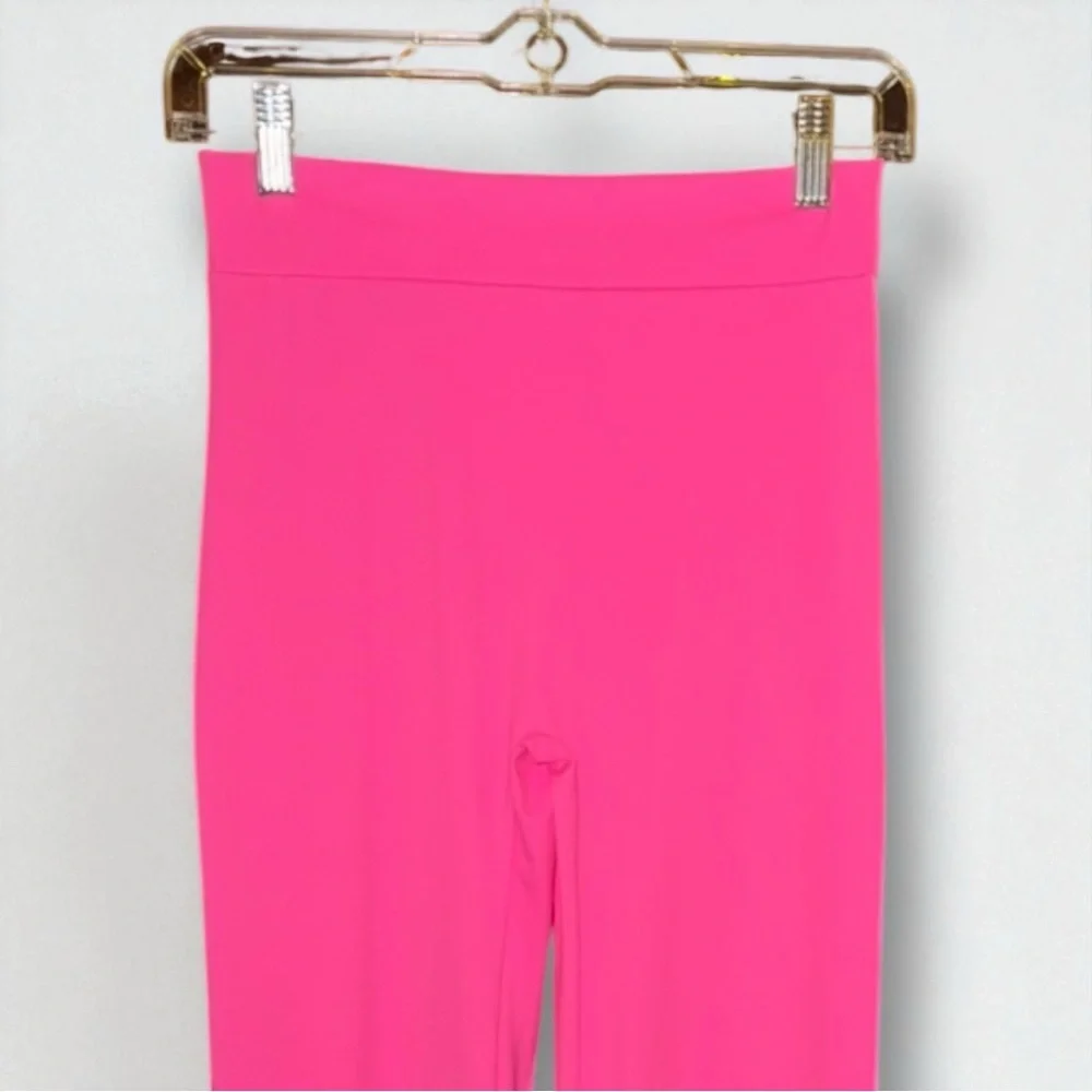 Pants Pink Scrunch Butt Flare Leg Yoga Barbiecore Athleisure Activewear Size M 🍭